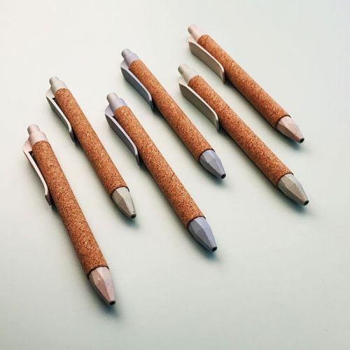 軟木木紋環保原子筆