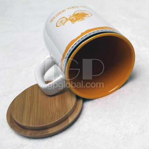 木蓋陶瓷杯