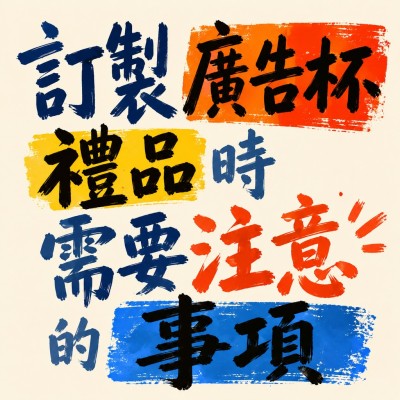 香港企業禮品訂製 - 訂製廣告杯禮品時需要注意的事項