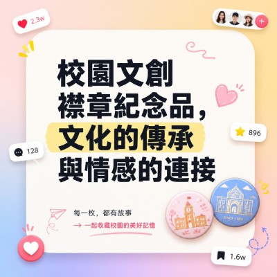 香港企業禮品訂製 - 校園文創襟章紀念品，文化的傳承與情感的連接