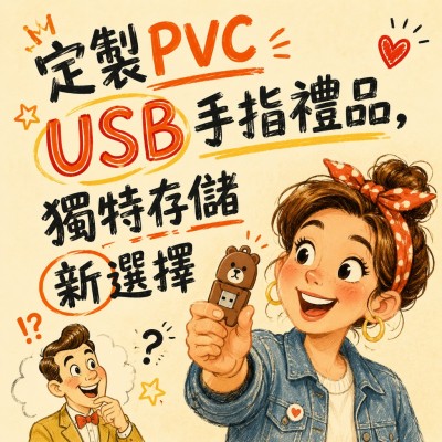 香港企業禮品訂製 - 定製PVC USB手指禮品，獨特存儲新選擇
