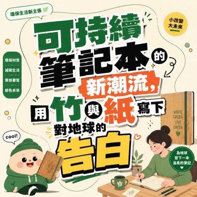 香港企業禮品訂製 - 可持續筆記本的新潮流，用竹與紙寫下對地球的告白