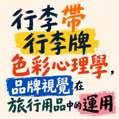 香港企業禮品訂製 - 行李帶行李牌色彩心理學，品牌視覺在旅行用品中的運用