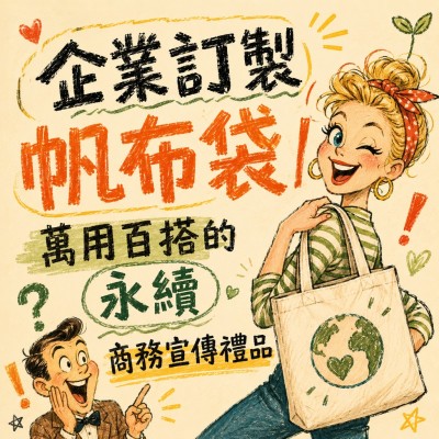 香港企業禮品訂製 - 企業訂製帆布袋｜萬用百搭的永續商務宣傳禮品