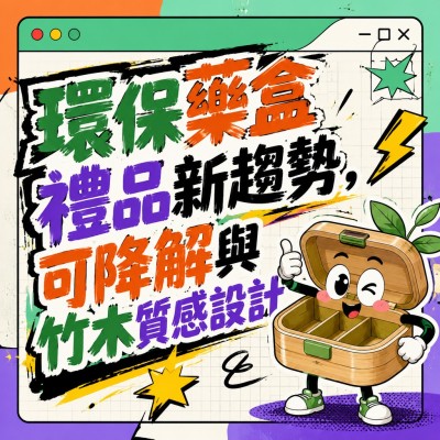 香港企業禮品訂製 - 環保藥盒禮品新趨勢，可降解與竹木質感設計