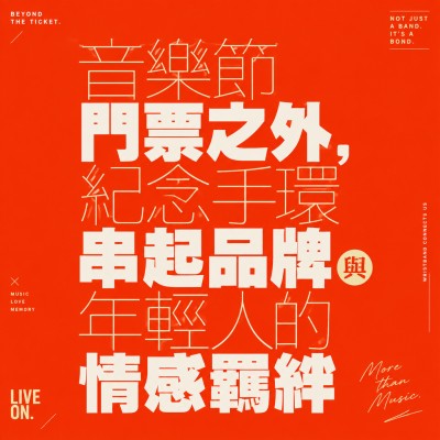 香港企業禮品訂製 - 音樂節門票之外，紀念手環串起品牌與年輕人的情感羈絆