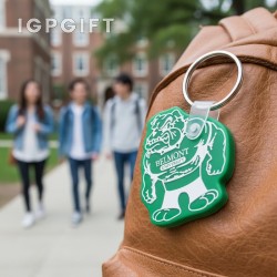 可愛鬆軟公牛鍵鏈