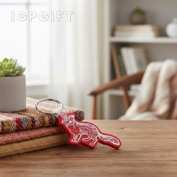 可愛狐狸軟膠鑰匙圈