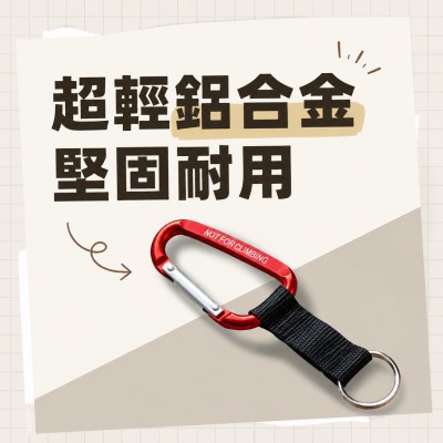 香港企業禮品訂製 - 鋁製鑰匙扣登山扣