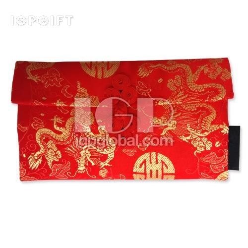 長方形國風錦緞利是封