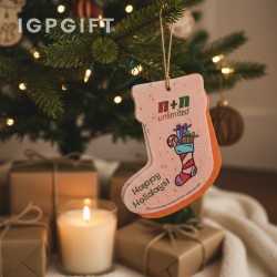 種子紙裝飾品 - 聖誕襪