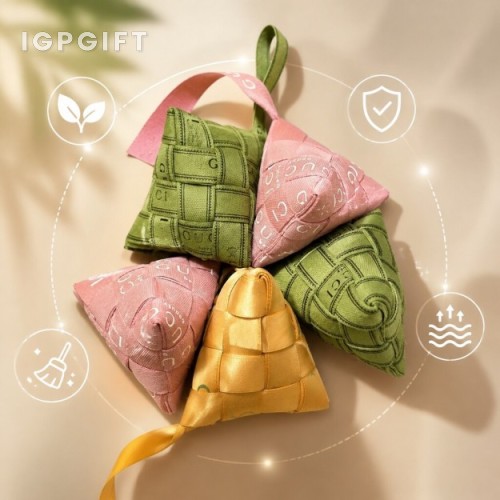 品牌logo編織緞帶端午香粽掛飾