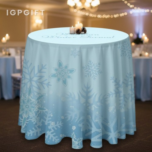 圓形桌布 - 3英尺 - 全彩印刷