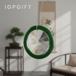 圓形玉石水晶飾品