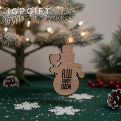 木製雪人裝飾品