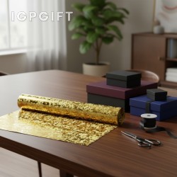 金屬花卉圖案包裝卷