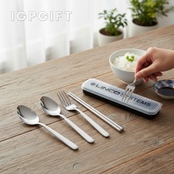 陶瓷把手不鏽鋼餐具套裝