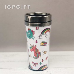 創意插紙熱水杯