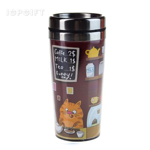 創意插紙熱水杯