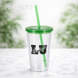 定製 acrylic 隨行杯 - 16 盎司 - 清透