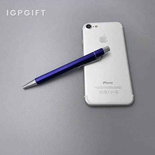高檔六角辦公噴漆原子筆
