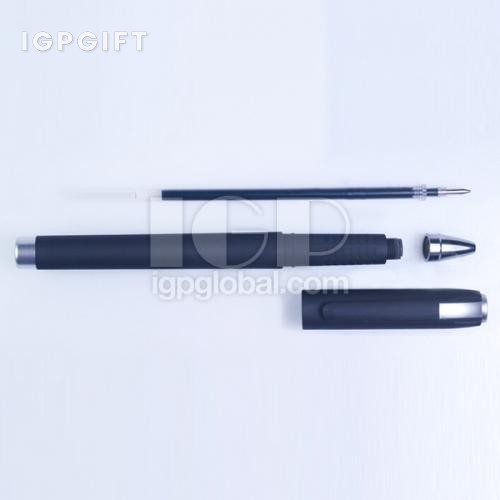 黑色橡膠桿中性筆