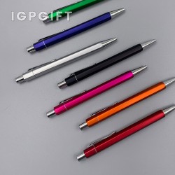 高檔六角辦公噴漆原子筆