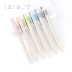 按壓式小麥秸稈廣告原子筆