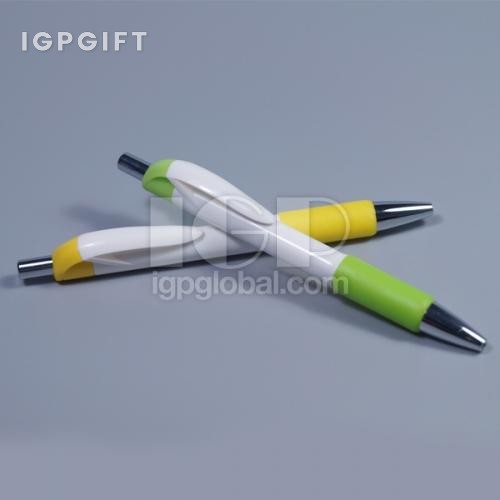 時尚白桿廣告筆
