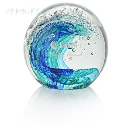 海浪藝術玻璃獎杯