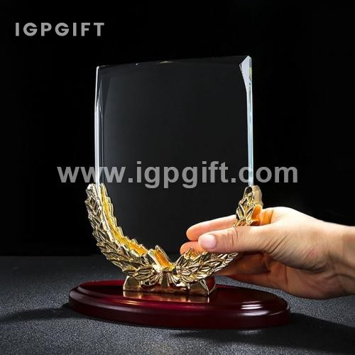 麥穗托架水晶獎座