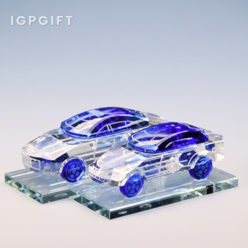3D內雕水晶汽車擺件