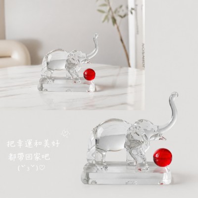 香港企業禮品訂製 - 精美水晶大象擺件