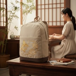 經典刺繡背包
