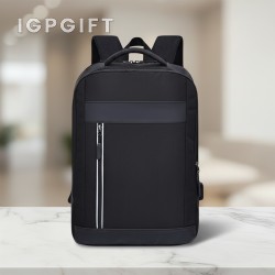 15.6寸旅行PU筆記型電腦背包（USB接口）