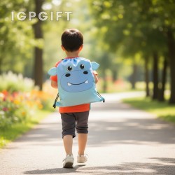 可愛河馬運動背包