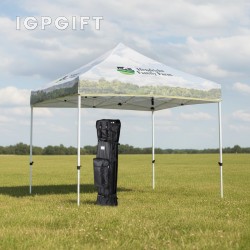 經濟型10英尺活動帳篷帶柔軟攜帶包 - 全彩印刷