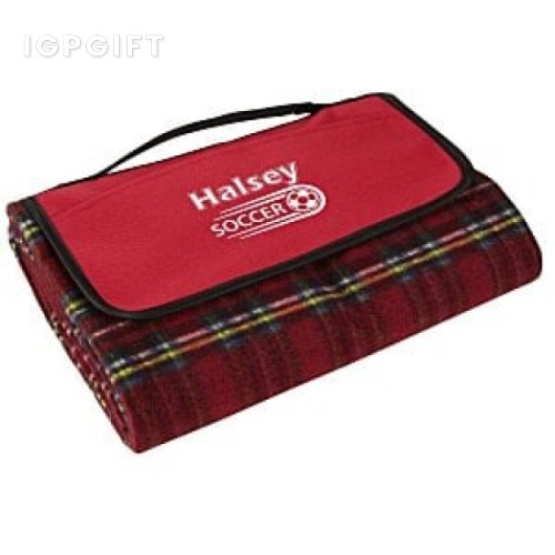趣味格紋野餐毯