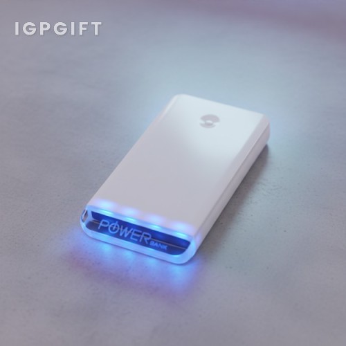 水晶發光移動電源
