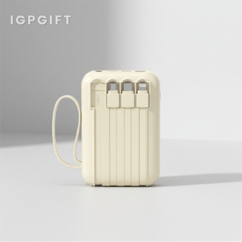LED手電筒行動電源（內置4根數據線）- 10000mAh