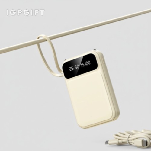 LED手電筒行動電源（內置4根數據線）- 10000mAh