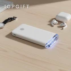 水晶發光移動電源