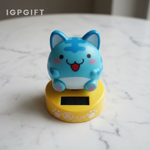 可愛動物太陽能祈福貓