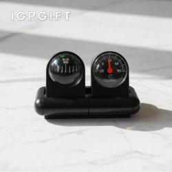 車載指南球 + 溫度計