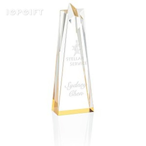 耀眼星星有機玻璃獎杯