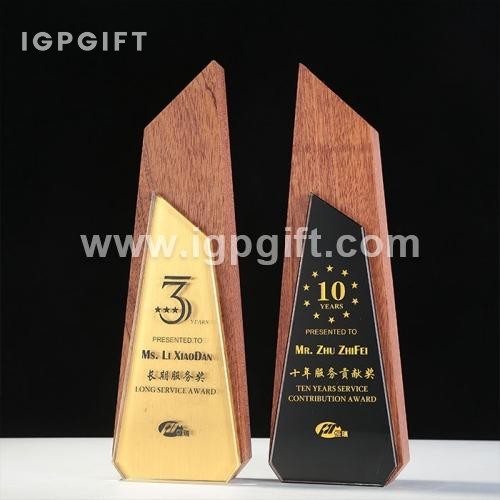 簡約不規則實木獎座