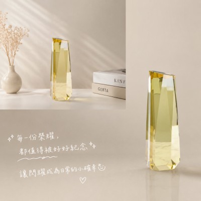 香港企業禮品訂製 - 彩色榮譽系列獎座 33