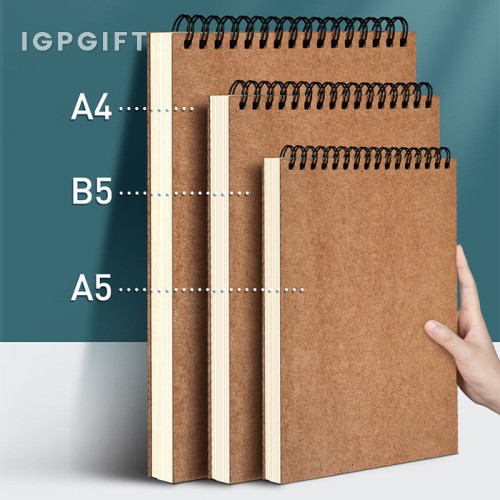 上翻牛皮紙線圈本筆記簿