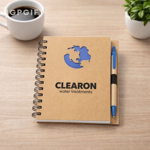 地球圖案筆記本