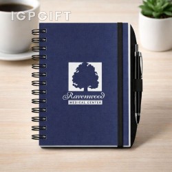 可定製紙板日記本與筆套裝